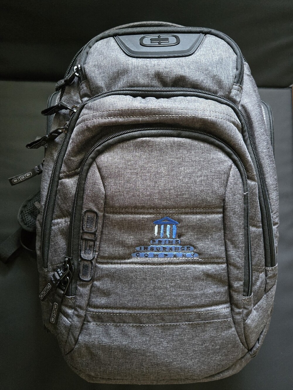 OGIO Rev RSS - Grey Laptop Backpack with Blue Accent - NWT